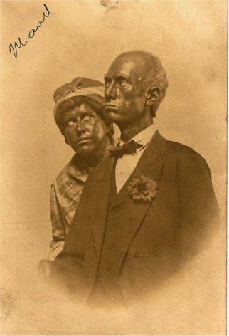 Maud in blackface couple